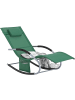 SoBuy Swingliege in Dunkelgrün - (B)63 x (H)83 x (T)150cm
