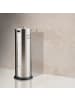 relaxdays Toilettenpapier Aufbewahrung in Silber - (H)37 x Ø 14,5 cm