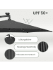 SONGMICS Sonnenschirm Sheld in Grau - (D)300 x (H)260 cm