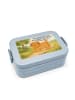 Mr. & Mrs. Panda Brotdose Hund Flauschig Design mit Spruch in Blau Pastell