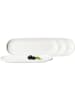 Ritzenhoff & Breker 4er Set Servierplatten Kelly 25 x 9 cm weiß in weiß