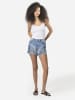 KOROSHI Bestickte Shorts in blau