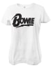 David Bowie Shirt "Logo Girly Tee" in Weiß