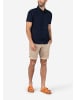 Timezone Feine Chino Shorts mit umgeschlagenem Saum in Beige