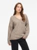 Vila Strickpullover in Natural Melange1