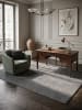 KADIMA DESIGN Teppich Kurzflor Geometrisch rutschhemmend pflegeleicht Wohnzimmer in Anthrazit