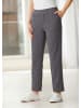 GOLDNER Loungehose Flauschige 7/8-Hose, Fischgratmuster in grau / schwarz / gemustert