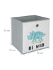 relaxdays 3 x Kinder Aufbewahrungsboxen "Dino" in Bunt - (B)30 x (H)30 x (T)30 cm