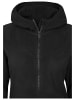 Urban Classics Zip-Kapuzenpullover in Schwarz