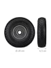 relaxdays 4x Sackkarrenrad in Schwarz/ Grau - 3.00-4