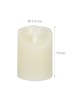 relaxdays 4 x LED Kerzen in Creme