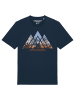 wat? Apparel T-Shirt Geometric Landscape in Dunkelblau