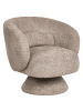 Beliani Sessel LIEKSA in Beige - (W) 77 x (H) 77 x (L) 64 cm