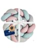 nordic coast company  Bettschlange geflochten, waschbar, feste Enden, extra breit Jersey