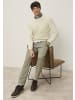 Man's World Rundhalspullover in beige melange