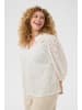 KAFFE curve Langarm-Bluse KCtenna Regular fit in Chalk