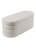 relaxdays Sitzbank Bubble in Creme in Schaumstoff - (B)110 x (H)42 x (T)45 cm