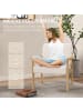 HOMCOM Sessel in Cremeweiß 64L x 70B x 72H cm