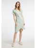 DreiMaster Vintage Damen Wickelkleid in Rauchmint