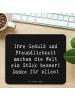 Mr. & Mrs. Panda Mouse Pad Spruch Erzieher-Dank mit Spruch in Schwarz