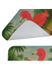 Mr. & Mrs. Panda Badezimmerteppich Flamingo Yoga Design ohne Spruch in Weiß