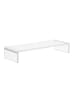 HOMCOM Monitorständer-L53 x B19 x H9 cm-Transparent