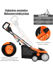 COSTWAY Elektro Rasenlüfter 1800W in Orange