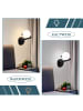 ZMH Wandleuchte in weiß Glas 1-flammige G9 Glaskugel Design Metall Ganglampe