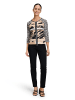 Betty Barclay Shirtjacke mit Rippenstruktur in Schwarz/Braun