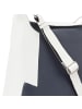 VLD VOi Leather Design Boston Umhängetasche Leder 32 cm blau-weiss