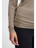 ICHI Longsleeve IHPHILUCA LS - 20113342  Enganliegender Rollkragenpullover in Grau