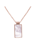 Steel_Art Kette mit Perle Frauen Lenya rose goldfarben in rosegoldfarben