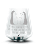 Mr. & Mrs. Panda Windlicht Glas Igel Liebe mit Spruch in Transparent