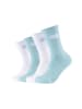 Skechers Tennissocken 4er Pack cushioned in pastel turquoise melange