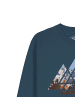 wat? Apparel Sweatshirt Geometric Landscape in Petrol