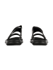 ELONG Flache Slipper-Sandalen Schwarz