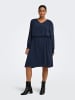 ONLY Carmakoma Kleid in Navy Blazer