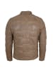 Gipsy Stepplederjacke Lammnappa in Taupe