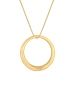 Elli Halskette 925 Sterling Silber Kreis in Gold