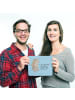 Mr. & Mrs. Panda Mouse Pad Papa Bär mit Spruch in Blau Pastell
