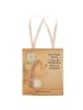 Mr. & Mrs. Panda Strandtasche Igel Wein Design mit Spruch in Weiß