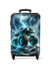 NoBoringSuitCases Suitcase großes Monstertruck-Design mit blauen