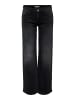 ONLY Jeans mit weitem Bein in Washed Black