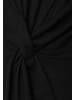 More & More softes, asymmetrisches Langarmshirt, Knot-Detail in black