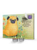 Mr. & Mrs. Panda Kerzen Adventskalender Mops Design mit Spruch in Weiß
