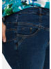 sheego Jeansbermudas in dark blue denim