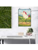 Mr. & Mrs. Panda Wandposter Einhorn Radfahrer Design ohne Spruch in Weiß