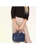 Toscanto Leder Handtasche Toscanto Tasche jeansblau ca. 30cm