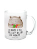 Mr. & Mrs. Panda Teetasse Bär Gefühl mit Spruch in Transparent