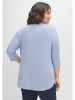 sheego Shirtbluse in mittelblau